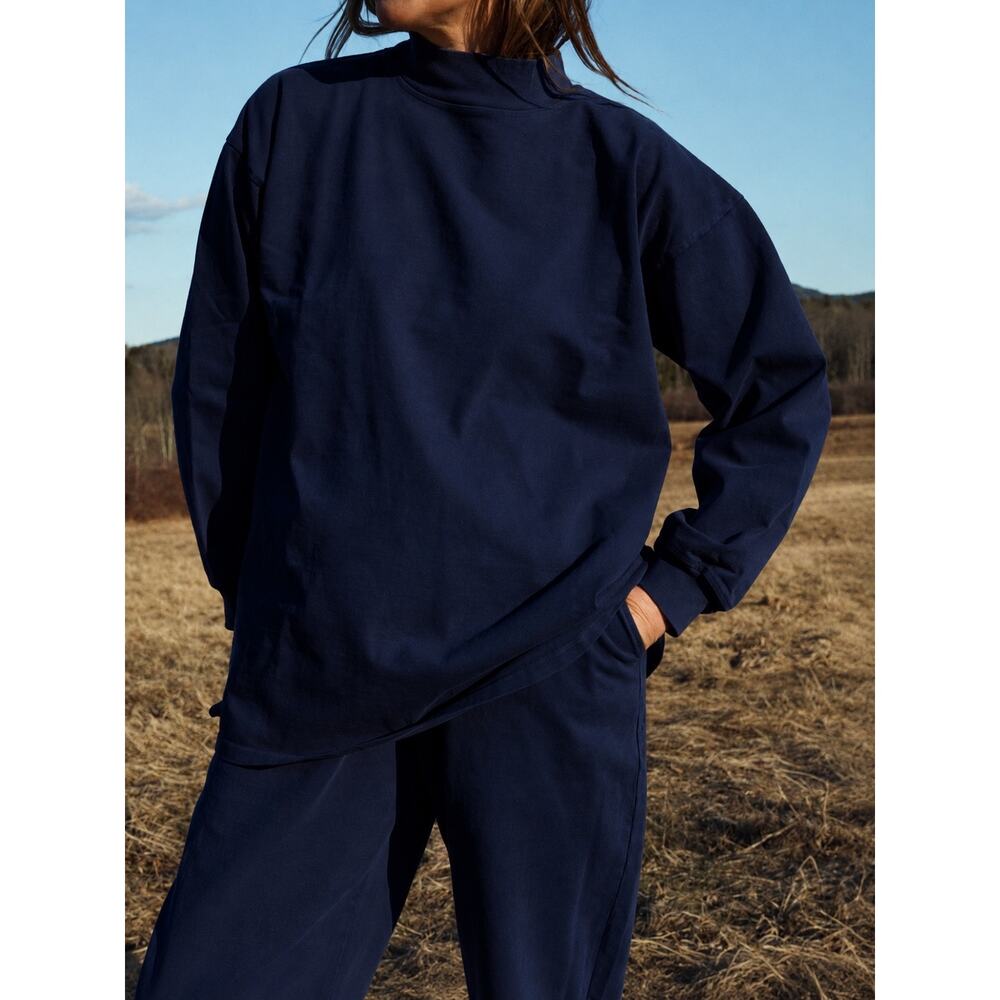 Rudy Jude Gardener's Shirt in the deep, plant-dyed "Ink" (Indigo) small
